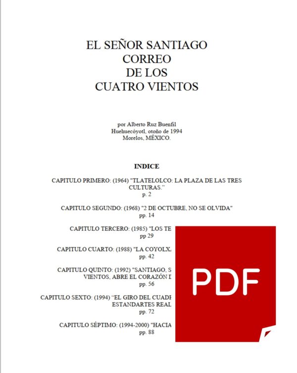 El Señor Santiago : Correo de los Cuatro Vientos